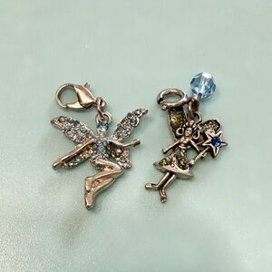 Set of collectible charm bracelet charms - fairy